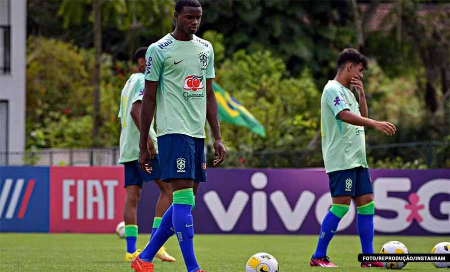 Atacante do Inter faz quatro gols em amistoso da seleção brasileira sub-20