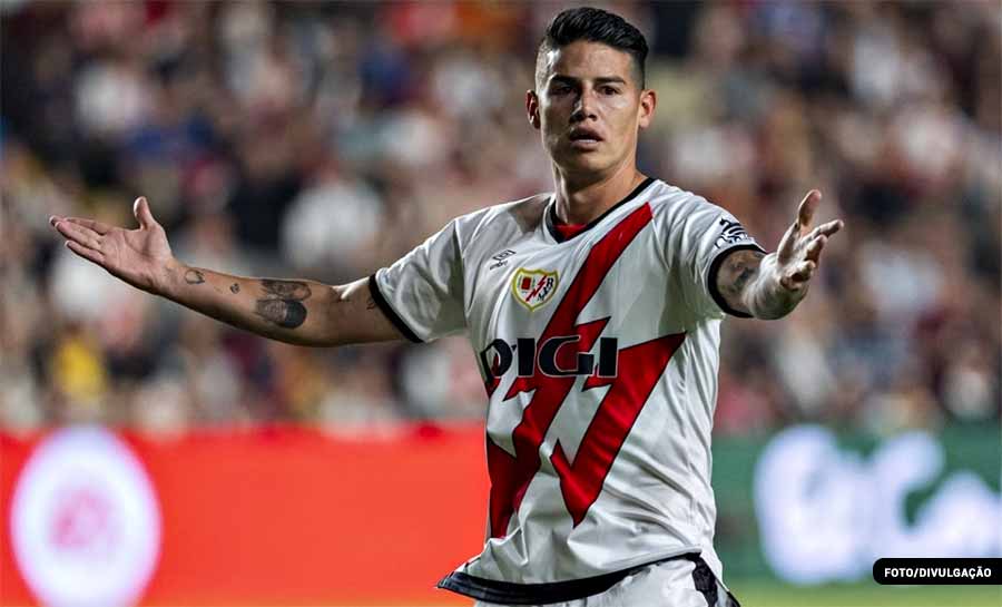 Bastidores: James Rodríguez rescinde com o Rayo Vallecano após quatro meses, diz jornalista